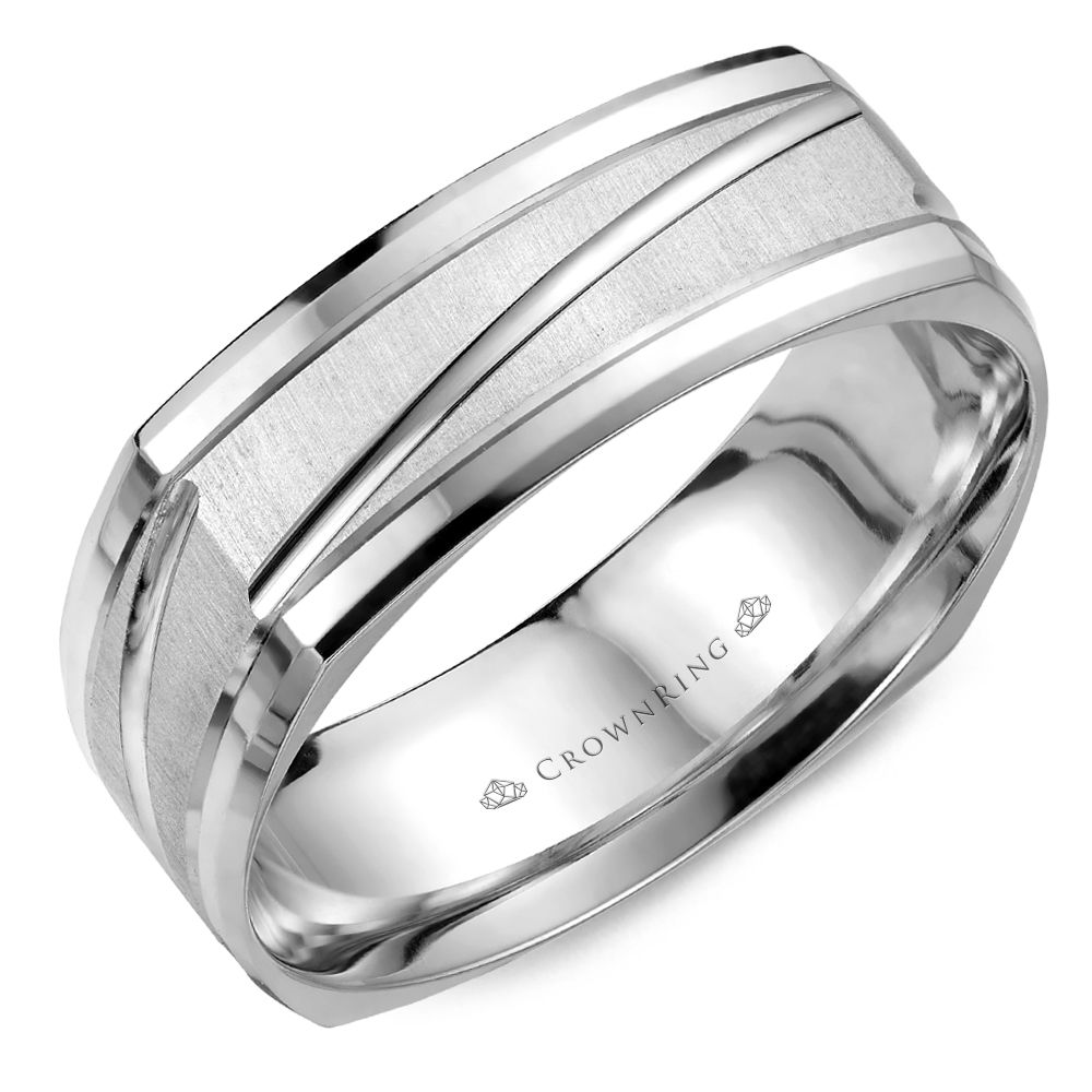 crown mens wedding bands
