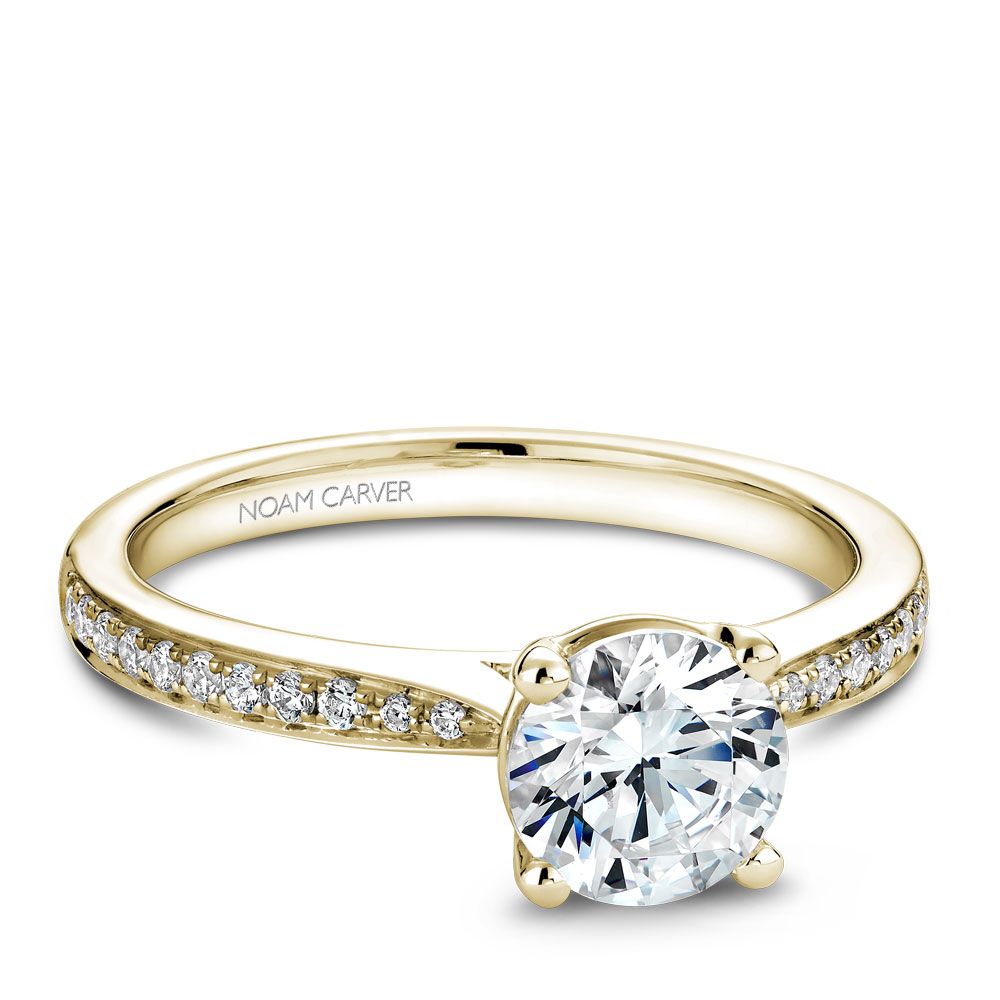 Engagement Rings B018-02YM-100A | CrownRing.com