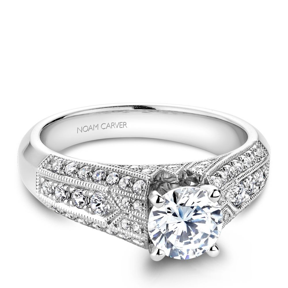 Engagement Rings B055-01WM-100A | CrownRing.com