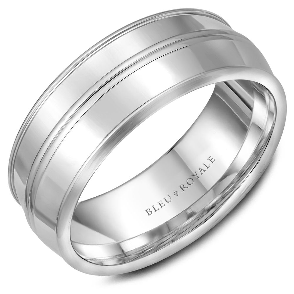 Bleu Royale Men's Wedding Bands band RYL-014WB85