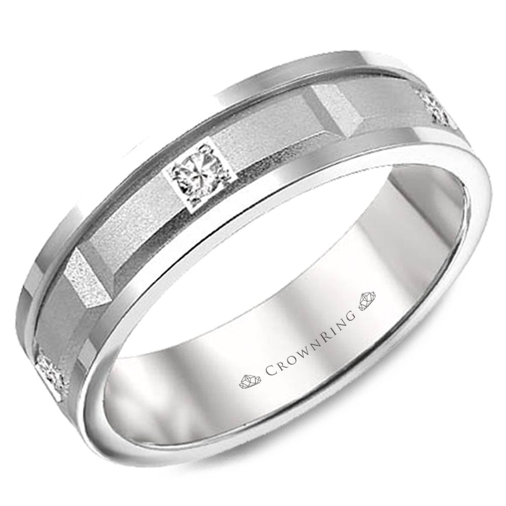 Diamond WB-022D8W-M10 | CrownRing.com