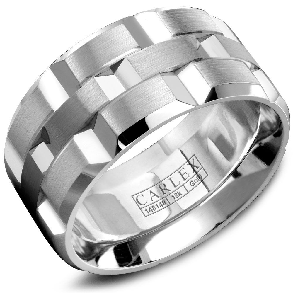 Carlex Mens Two-Tone Designer Ring